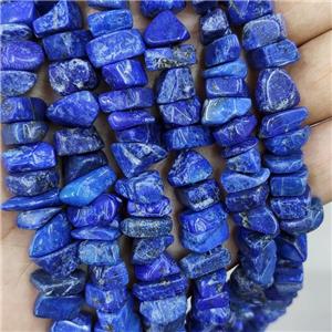 Natural Lapis Lazuli Chips Beads Freeform Blue, approx 8-12mm [GB19078]