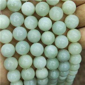 New Mountain Jade Beads Green Smooth Round, approx 4mm dia [GB19084-4MM]