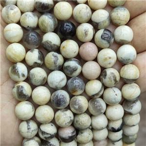 Amazonite Beads Yellow Smooth Round, approx 10mm dia [GB19092-10MM]