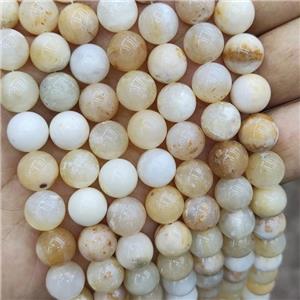 Natural Yellow Opal Beads Smooth Round, approx 10mm dia [GB19134-10MM]