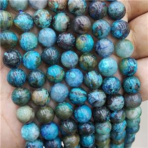 Natural Azurite Beads Blue Smooth Round, approx 8mm dia [GB19144-8MM]