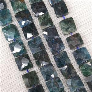 Natural Apatite Beads Faceted Square, approx 10-11mm [GB19197]