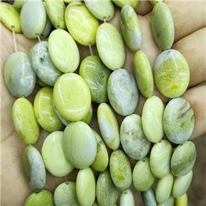 Natural Lemon Jade Oval Beads Olive, approx 15-20mm [GB19203]