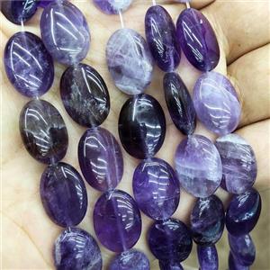 Natural Amethyst Beads Purple Oval, approx 15-20mm [GB19204]