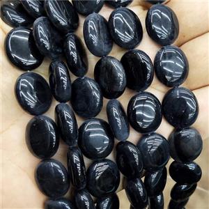 Inkblue Tiger Eye Stone Beads Oval, approx 14-16mm [GB19209]