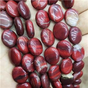 Natural Poppy Jasper Oval Beads, approx 14-16mm [GB19213]