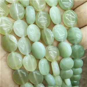 New Mountain Jade Oval Beads Green, approx 14-16mm [GB19219]