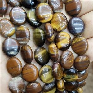 Natural Tiger Eye Stone Oval Beads, approx 14-16mm [GB19222]