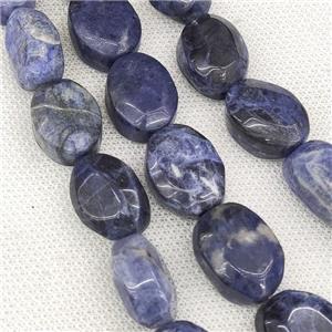 Natural Blue Sodalite Oval Beads, approx 15-20mm [GB19256]