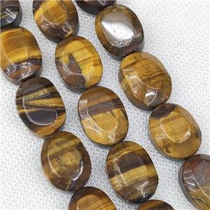 Natural Tiger Eye Stone Oval Beads, approx 15-20mm [GB19260]