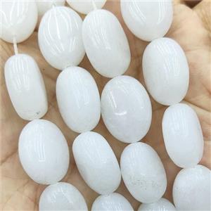 White Jade Oval Beads, approx 15-20mm [GB19265]