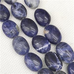 Blue Sodalite Oval Beads, approx 15-20mm [GB19266]