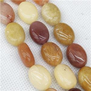 Natural Honey Jade Oval Beads Multicolor, approx 15-20mm [GB19268]