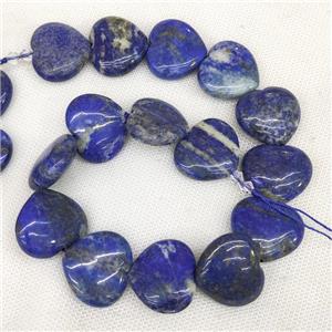Natural Lapis Lazuli Heart Beads Blue, approx 25-28mm [GB19295]