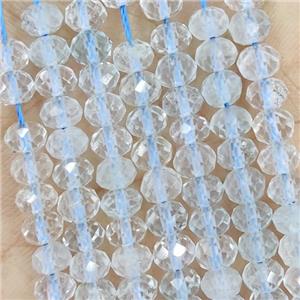 Natural Topaz Beads Faceted Rondelle, approx 5.6-6mm [GB19340]