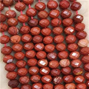 Natural Red Jasper Beads Faceted Rondelle, approx 4.7-5.5mm [GB19357]