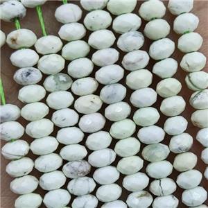 Natural Lemon Jasper Beads Faceted Rondelle, approx 4.7-5.5mm [GB19367]
