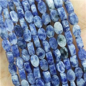 Blue Dalmatian Jasper Beads Oval, approx 4-6mm [GB19408]