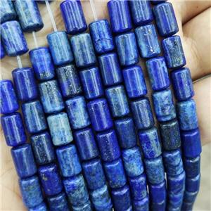 Natural Lapis Lazuli Tube Beads Blue, approx 6-10mm [GB19414]