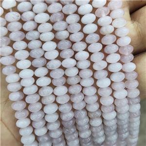 Natural Rose Quartz Beads Smooth Rondelle, approx 6mm [GB19427]