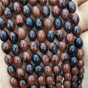 Natural Autumn Jasper Rice Beads Barrel, approx 6-8mm [GB19433]