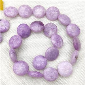 Natural Lepidolite Beads Purple Square, approx 20mm [GB19517]