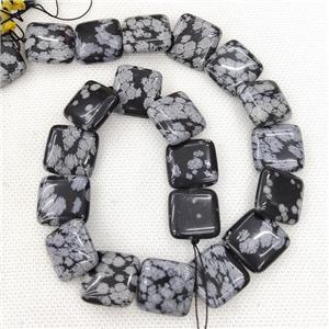 Natural Pink Rose Quartz Square Beads, approx 20mm [GB19545]