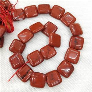 Natural Red Jasper Square Beads, approx 20mm [GB19548]