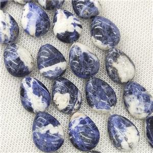Natural Blue Sodalite Teardrop Beads, approx 15-20mm, 20pcs per st [GB19594]
