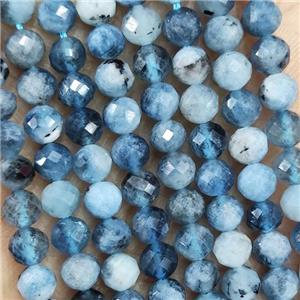 Natural Aquamarine Beads Blue B-Grade Faceted Round, approx 4.7-5.5mm [GB19598]