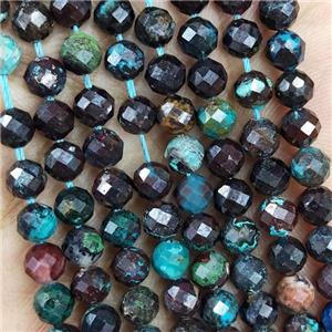 Natural Turquoise Beads C-Grade Faceted Round, approx 4.7-5.5mm [GB19606]