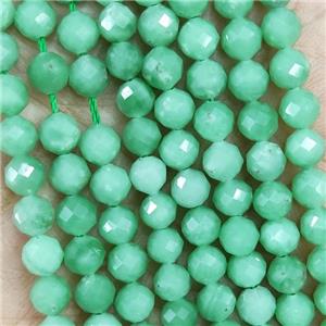 Natural Green Angelite Beads Faceted Round, approx 4.7-5.5mm [GB19609]