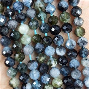 Natural Aquamarine Beads Multicolor Faceted Round, approx 4.7-5.5mm [GB19630]