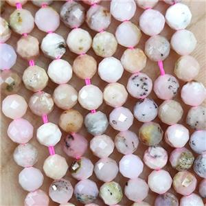 Natural Pink Opal Beads Faceted Round, approx 4.7-5.5mm [GB19639]