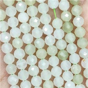 New Mountain Jade Beads Green Faceted Round, approx 4.7-5.5mm [GB19644]