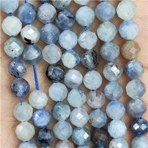 Natural Blue Kyanite Beads C-Grade Faceted Round, approx 5.6-6mm [GB19680]
