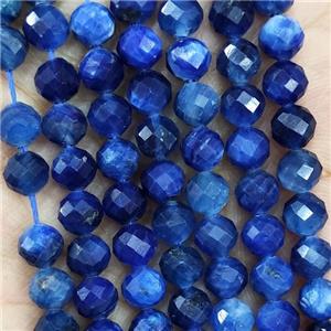 Natural Blue Kyanite Beads AA-Grade Faceted Round, approx 5.6-6mm [GB19681]