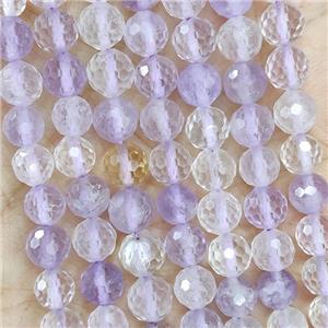 Natural Ametrine Beads Faceted Round, approx 5.6-6mm [GB19686]