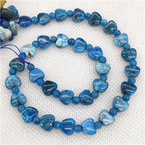 Natural Blue Apatite Beads Apple, approx 10mm [GB19741]