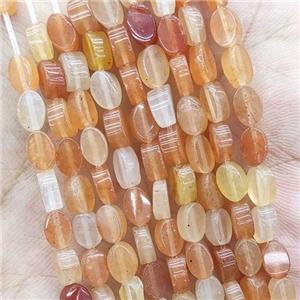 Red Aventurine Oval Beads, approx 4-6mm [GB19755]