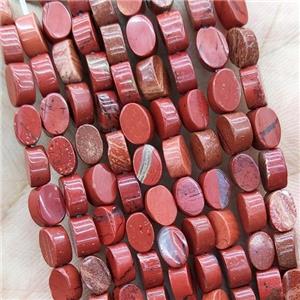 Red Jasper Oval Beads, approx 4-6mm [GB19758]