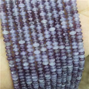 Natural Lilac Jasper Beads Smooth Rondelle, approx 2x4mm [GB19803]