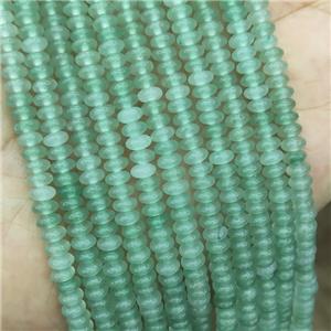 Natural Green Aventurine Beads Smooth Rondelle, approx 2x4mm [GB19817]