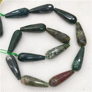 Natural Indian Agate Beads Faceted Teardrop, approx 10-30mm, 13pcs per st [GB19847]