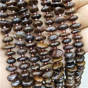 Natural Bronzite Spacer Beads Freeform Chips, approx 9-12mm [GB19891]