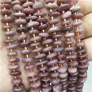Natural Pink Strawberry Quartz Spacer Beads Freeform, approx 9-12mm [GB19893]