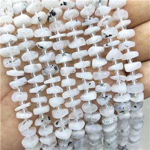 Natural White Moonstone Beads Freeform Chips, approx 9-12mm [GB19898]