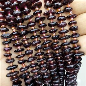 Natural Garnet Spacer Beads Freeform Chips, approx 9-12mm [GB19904]