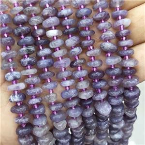 Natural Purple Lepidolite Spacer Beads Freeform Chips, approx 9-12mm [GB19914]
