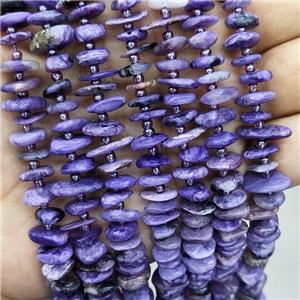 Natural Purple Charoite Spacer Beads Freeform Chips, approx 9-12mm [GB19917]